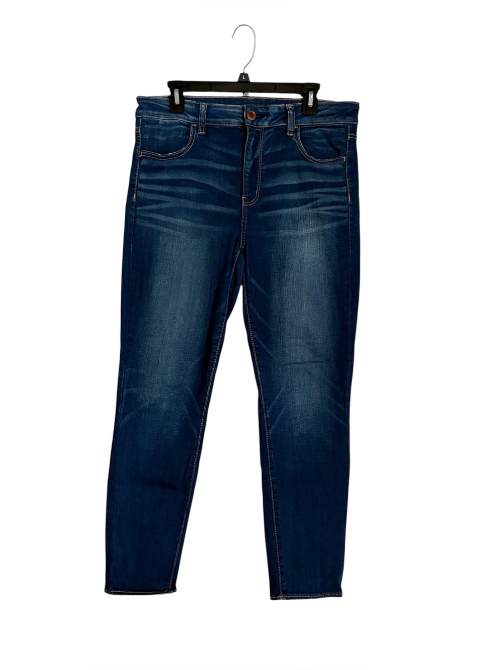 American Eagle Jeggings Jeans High Rise Super Stretch Crop Size 14 Denim